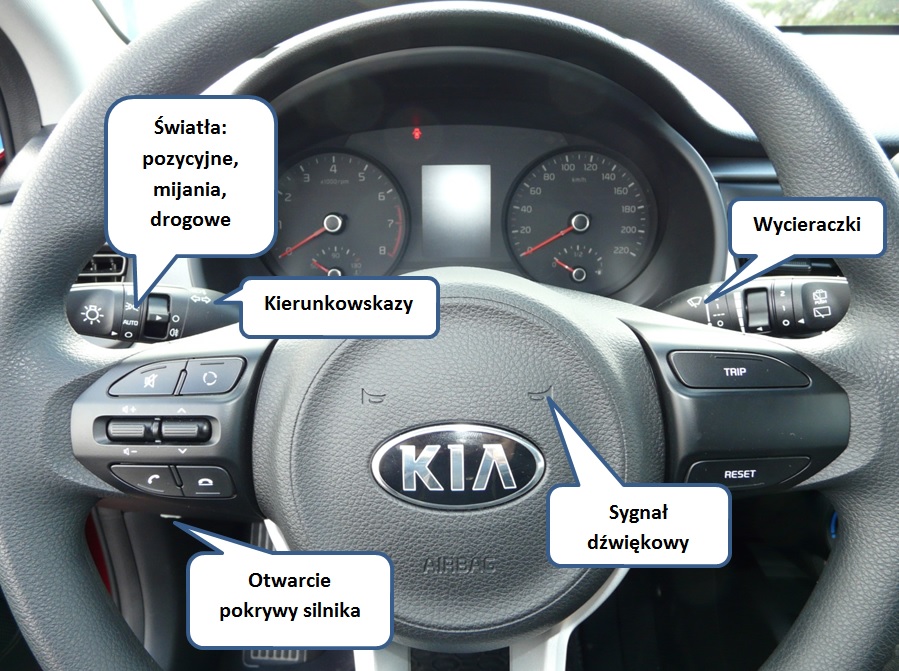 Obsługa pojazdu Kia Rio Word